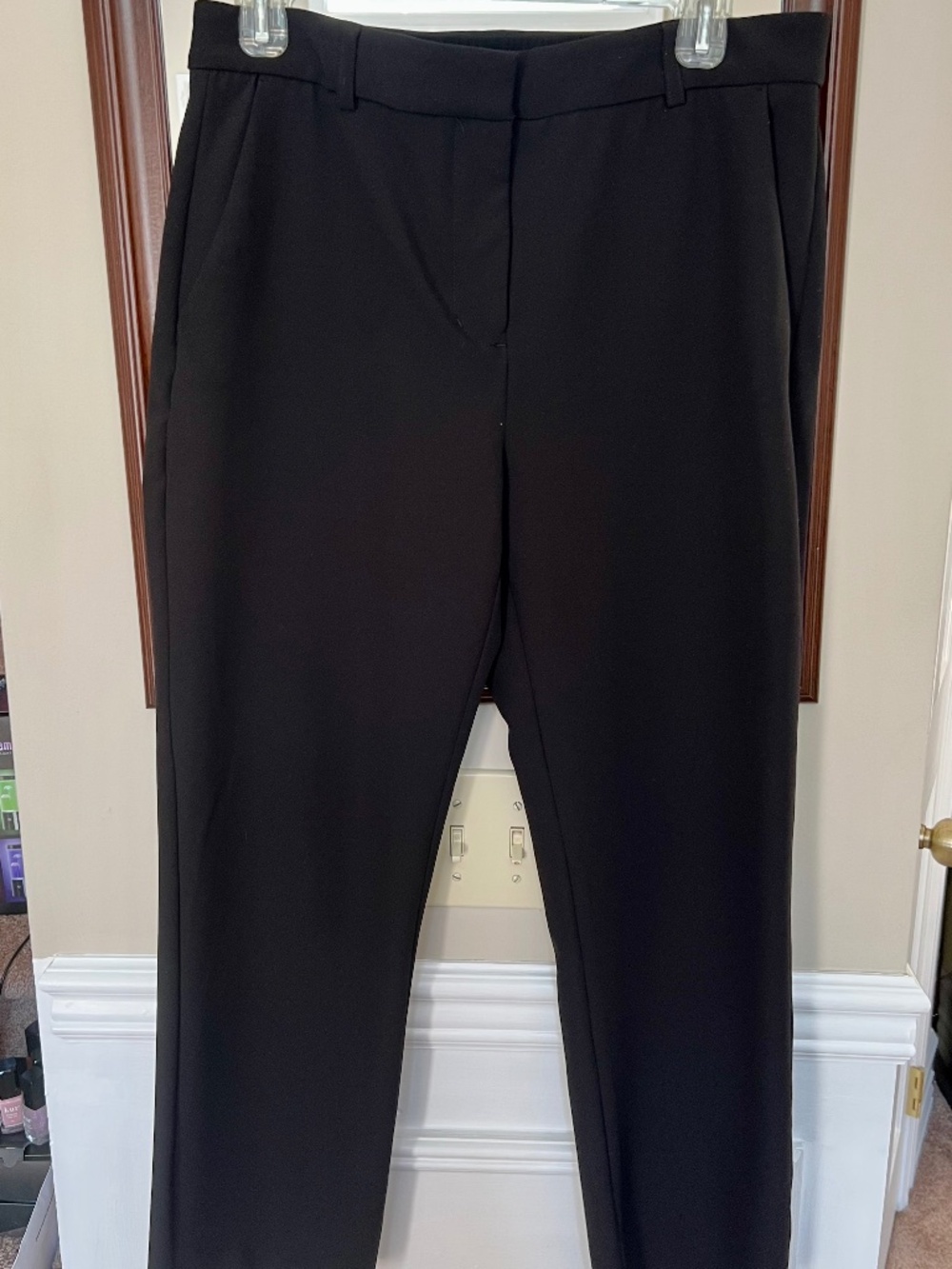 Express High Waisted Cropped Black Pants
